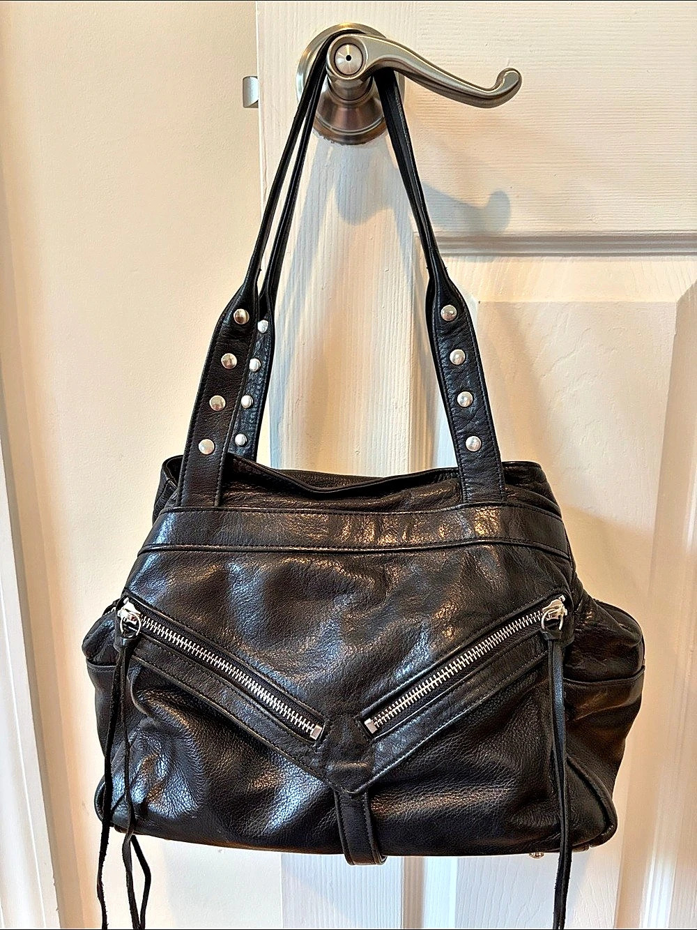botkier Trigger Satchel Shoulder Bag in Black